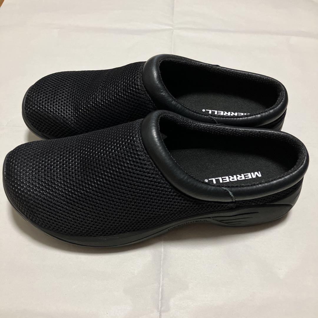 Merrell Encore Bypass 2 sandali uomo zoccoli a rete neri US9 UK8 quasi come nuovi scatola