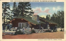 YELLOWSTONE NATIONAL PARK Lake Museum Fishing Bridge Campground LINEN PC