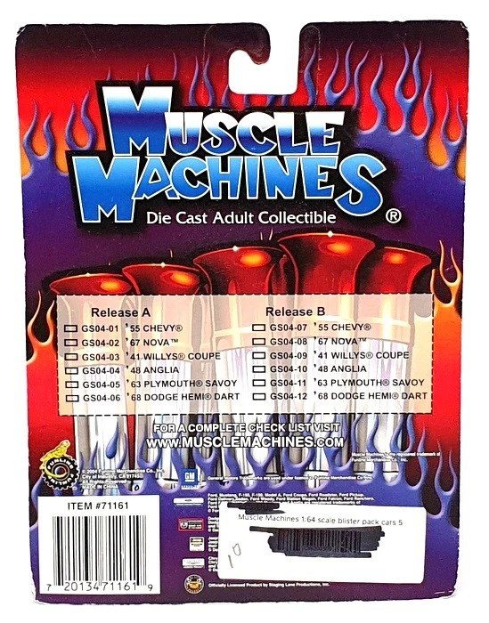 Muscle Machines 1/64 Scale 71161 GS04-03 1941 Willys Coupe Wicked Willy - Black - Image 4 of 4