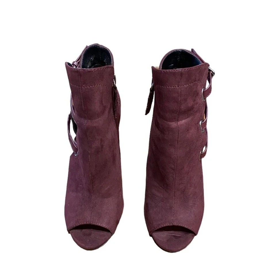Botín de Tacón Daya by Zendaya Borgoña Talla 7 Foto 3 de 4
