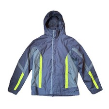 Boys LL Bean Gray Shell Jacket Size Medium 10-12