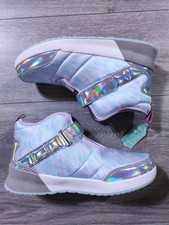 Lands End Snow Boots Big Girls Size 6 Pink Swirl Transitional Insulated Shoes