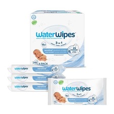 WaterWipes Sensitive Newborn Baby Wipes 240 Ct 4 Packs