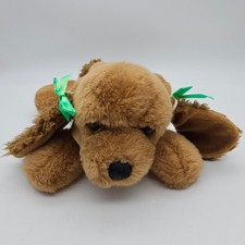 A A Plush Flopsies Aurora Adorable Adoption Casey Bean Filled Dog Brown Curly
