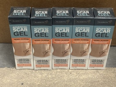 5x Lot NuvaDermis Advanced Scar Gel 1.7 fl oz Retinol  Scars Old & New Exp 09/26
