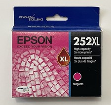 Epson 252XL Magenta Ink Cartridge T252XL320-S High Yield Exp 01/2023