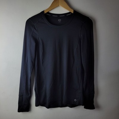 Good Move M&S Damengröße 10 schwarz Langarmshirt Stretch Sport Laufen Training