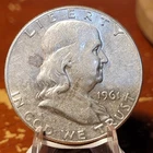 1961 P Franklin Half Dollar 90% Silver