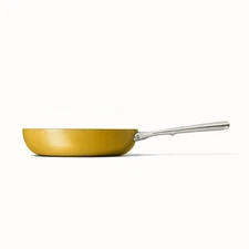 Caraway Home 10.5" Fry Pan Marigold: Nonstick Ceramic, Stainless Steel
