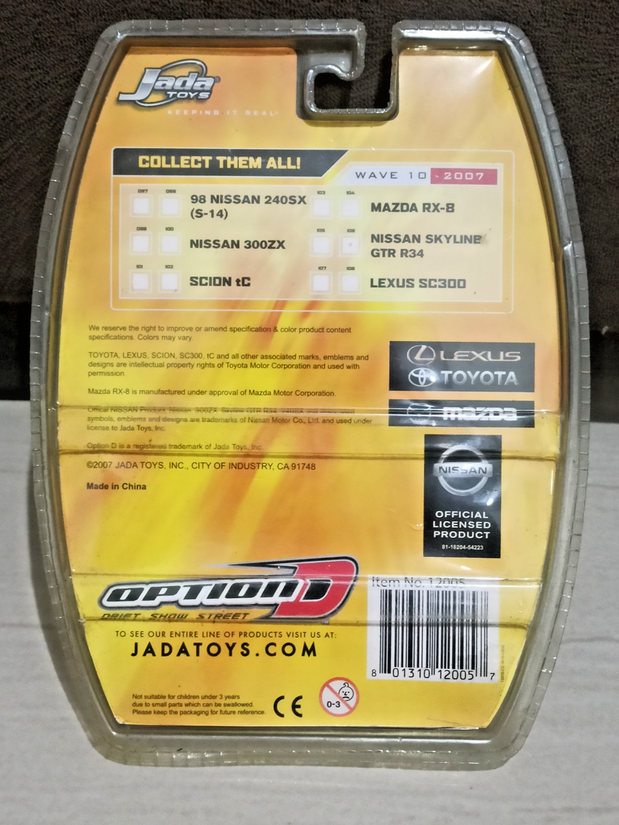 1/64 Jada Toys OPTION D Lexus SC300 Vertex | eBay