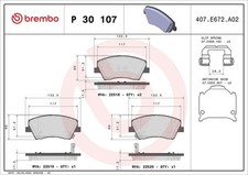 BREMBO Bremsbelagsatz, Scheibenbremse Vorderachse u.a. für HYUNDAI, KIA