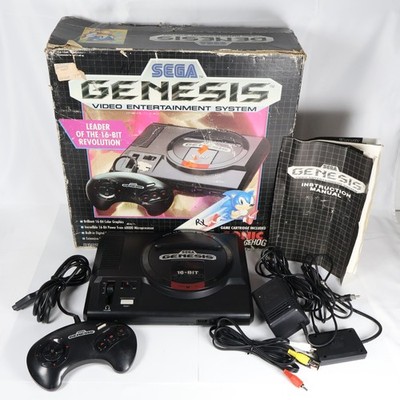 SEGA Genesis Model 1 16-Bit Console Bundle - Original Box & Accessories - Tested
