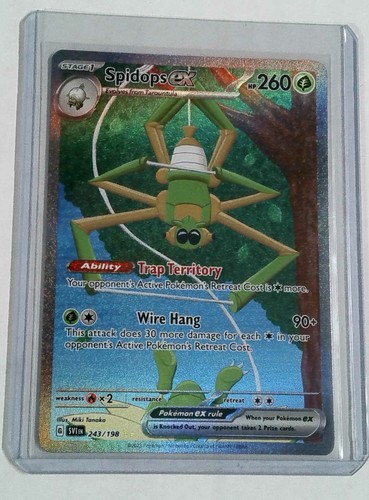 SPIDOPS EX 243/198 SPECIAL ILLUSTRATION RARE POKEMON SCARLET & VIOLET BASE SET