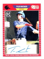 2021 Leaf Pro Set Baseball #PS-TW1 Tyler Whitaker Autographs XRC Rookie Prospect