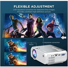 Mini Wi-Fi Portable Phone Projector for Outdoor Movies  120" portable screen