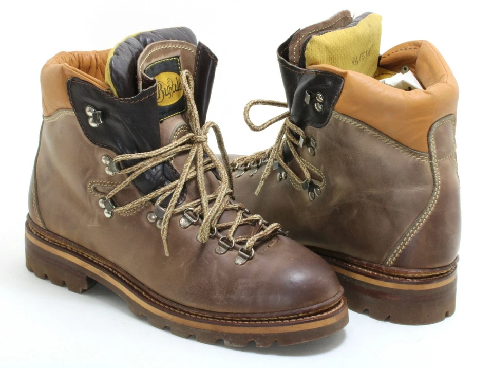 137 Schnürschuhe Wanderschuhe Leder High Ankle Boots Alpine Trapper Buffalo 41 - Bild 2 von 4