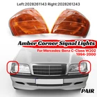 For Mercedes W202 C-Class 1994-2000 Corner Parking Lights Accessory Amber Pair