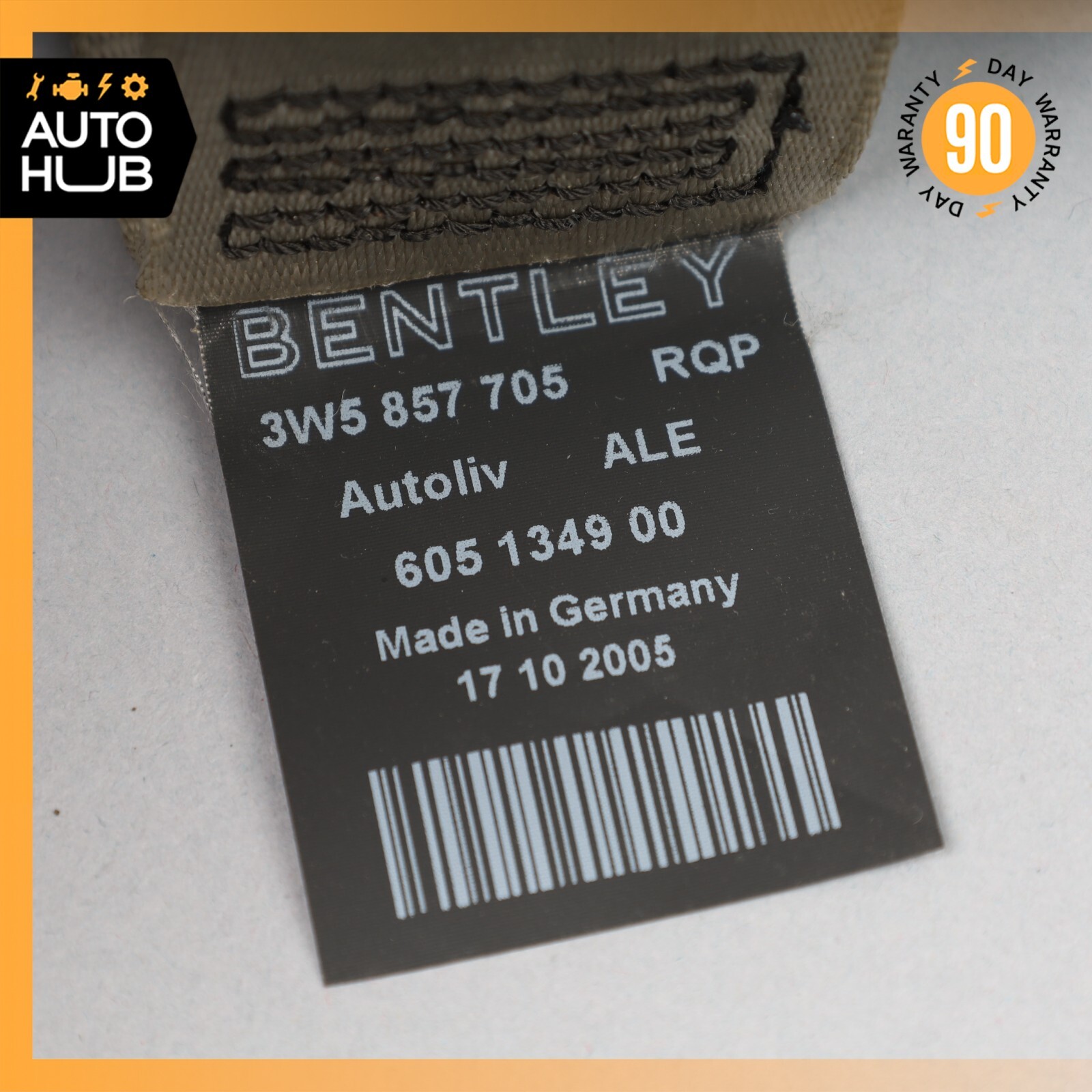 06-13 Bentley Continental Flying Spur Front Left Driver Side Seat Belt OEM 80k