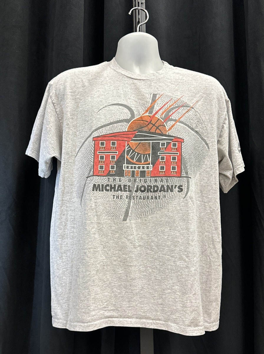 MICHAEL JORDAN'S The Restaurant Chicago (90s NIKE Rare Vtg M Gray