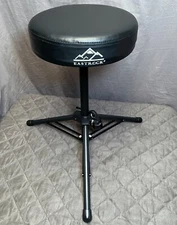Eastrock Drum Throne Padded Adjustable Black 12" Round Music Band Stool Chair