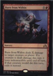 Burn from Within - Shadows over Innistrad #148 Rare MTG