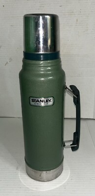 Stanley Vintage Legendary Vacuum Insulated Coffee Tea Soup Bottle Flask Green
