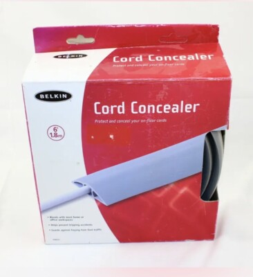 10 Pack BELKIN 6 Foot CORD CONCEALER  Cover Up 3/4 HEAVY DUTY wire Protector