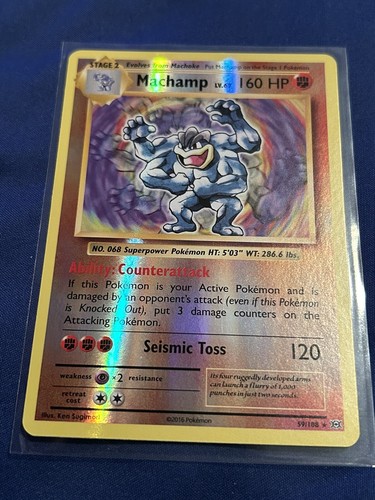 MACHAMP BREAK 60/108 XY Evolutions Full Art Ultra Rare Holo Pokémon TCG