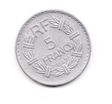 5 Franc France 1949 Al (991)