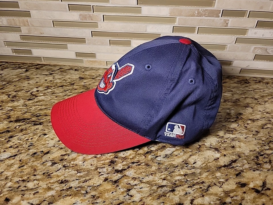 Gorra de béisbol ajustable Cleveland Indians SOMBRERO MLB con tirantes talla S/M Foto 3 de 4
