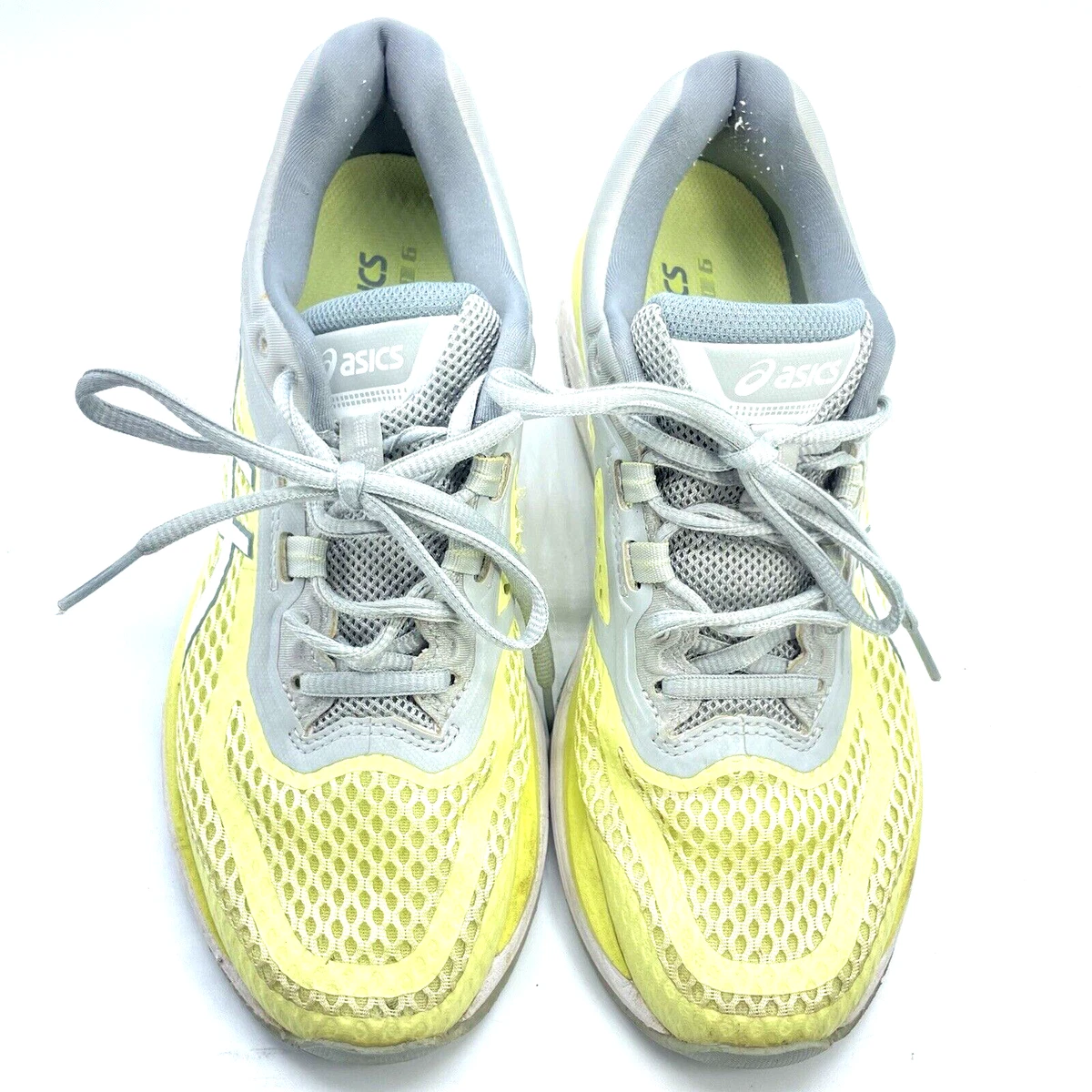 Asics Women s GT 2000 6 T855N FlyteFoam Running Shoes F451017 Yellow Gray Sz 8.5