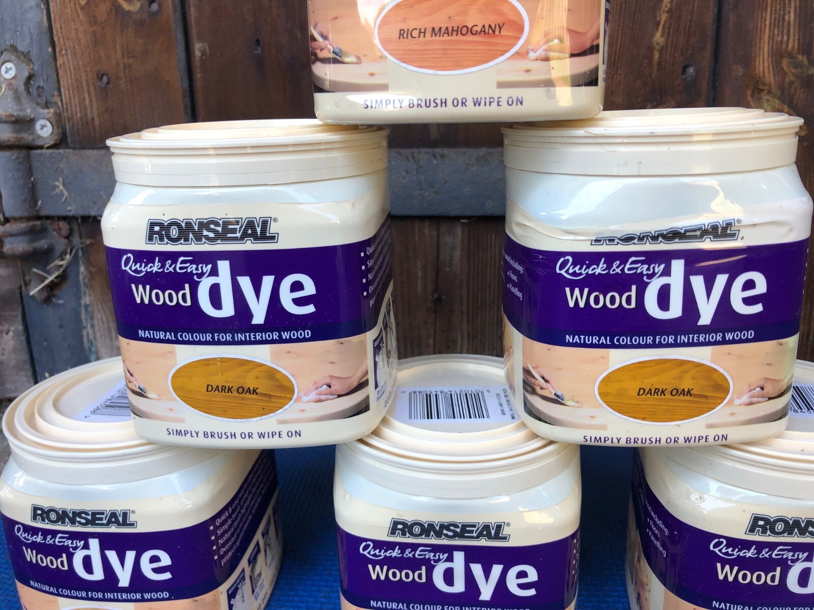 Ronseal quick drying wood stain. Beech Mahogany & Dark Oak 750 ml £6