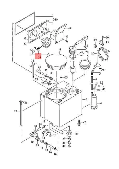 OEM VW Campmobile Typ2 Transp. LT Campmobile-T5 T6 Cover 7E7068353B