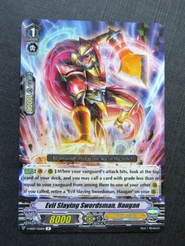 Evil Slaying Swordsman Haugan V-EB03 R - Vanguard Cards # 4G74 - Picture 1 of 1