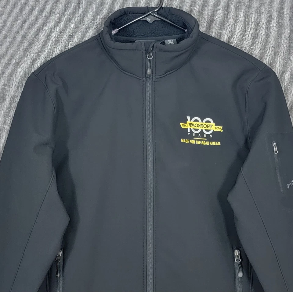 Eddie Bauer Jacket Mens XL Black Rugged Ripstop Soft Shell Full Zip Trail EB534 - Image 2 of 4