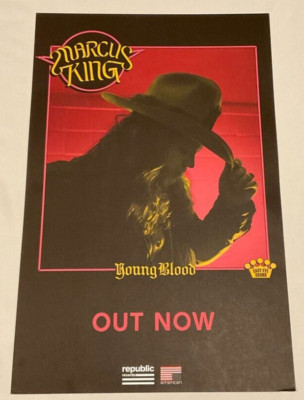Marcus King Young Blood Album Record Store Promotional Music Blues Ad Poster