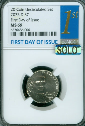 2022 D JEFFERSON NICKEL NGC FDI MS69 MAC SOLO FINEST REGISTRY SPOTLESS  *