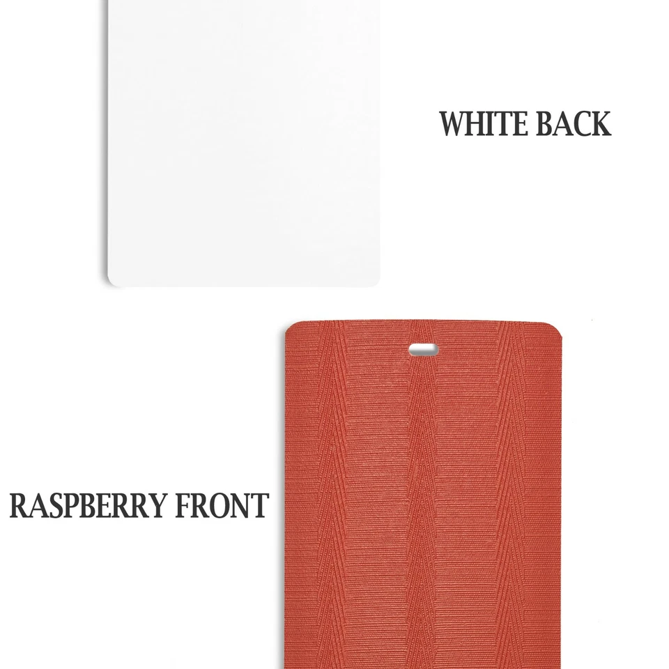 DALIX Barcelona Persiana Vertical Ventana Premium Texturizada Paquete de 5 Cantidad / Frambuesa Foto 4 de 4