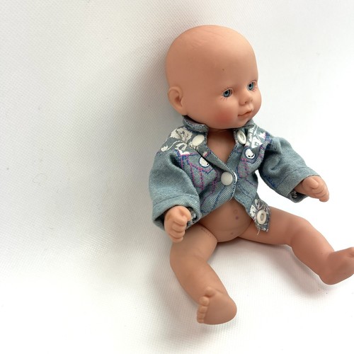 Cititoy 2010 Glatze blaue Augen süße Babypuppe 2010 9 Zoll Sammlerstück - Bild 2 von 10