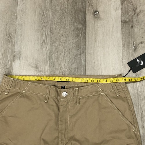 Pantaloni cargo True Religion uomo 36 tasche marroni con patta hip hop streetwear larghi - Foto 3 di 8