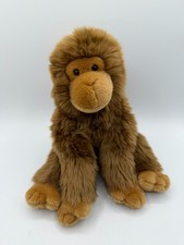 Ty Classic Brown Monkey Ape Topanga 10" 2004 Hairy Beanie Buddy