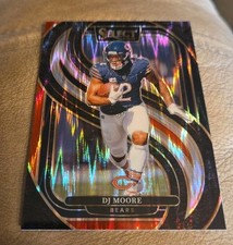 2024 Select Dj Moore Black And Red Premier Level #151 Chicago Bears Panthers