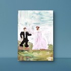 Dancing Couple Abstract Expressionist Original Watercolor Painting ACEO. — photo 3