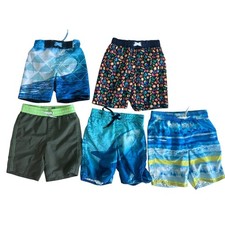 Boys XS Size 5 Board Shorts Bundle Swim Trunks Lot of 5 - Old Navy More