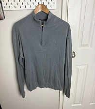 Nike Tiger Woods Collection 1/4 Zip Mock Neck Golf Pullover Gray Men’s M