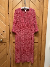 Vintage Oscar de la Renta Pink Label Zip Up Pink Satin Caftan XS