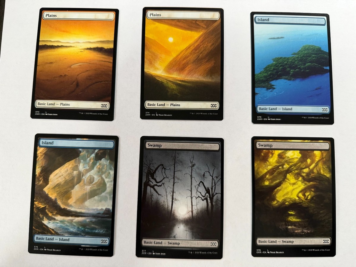 Full Art Double Masters Basic Lands MTG Set of 10 | eBay