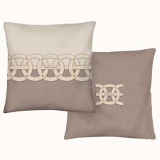 BORBONESE CUSCINO ARREDO DOBULE FACE 45 X 45 CM IN RASO 100% COTONE - ALL ROUND