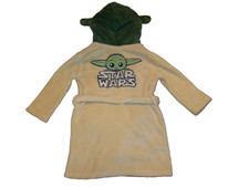 Baby Gap Kids Size 2 Star Wars  Baby Yoda Fleece Hooded Bathrobe