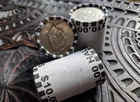 One (1) Unsearched Kennedy Half Dollar Coin Roll - $10.00 Original Bank Wrapped